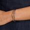 Crossover Illusion Bangle in Silver