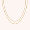 Illusion Double Chain Necklace in Gold