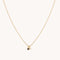 Diamond & Quartz Pendant Necklace in Solid Gold
