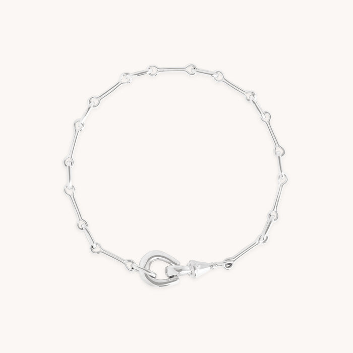 Hardware Chain Bracelet in Silver-Astrid &amp; Miyu
