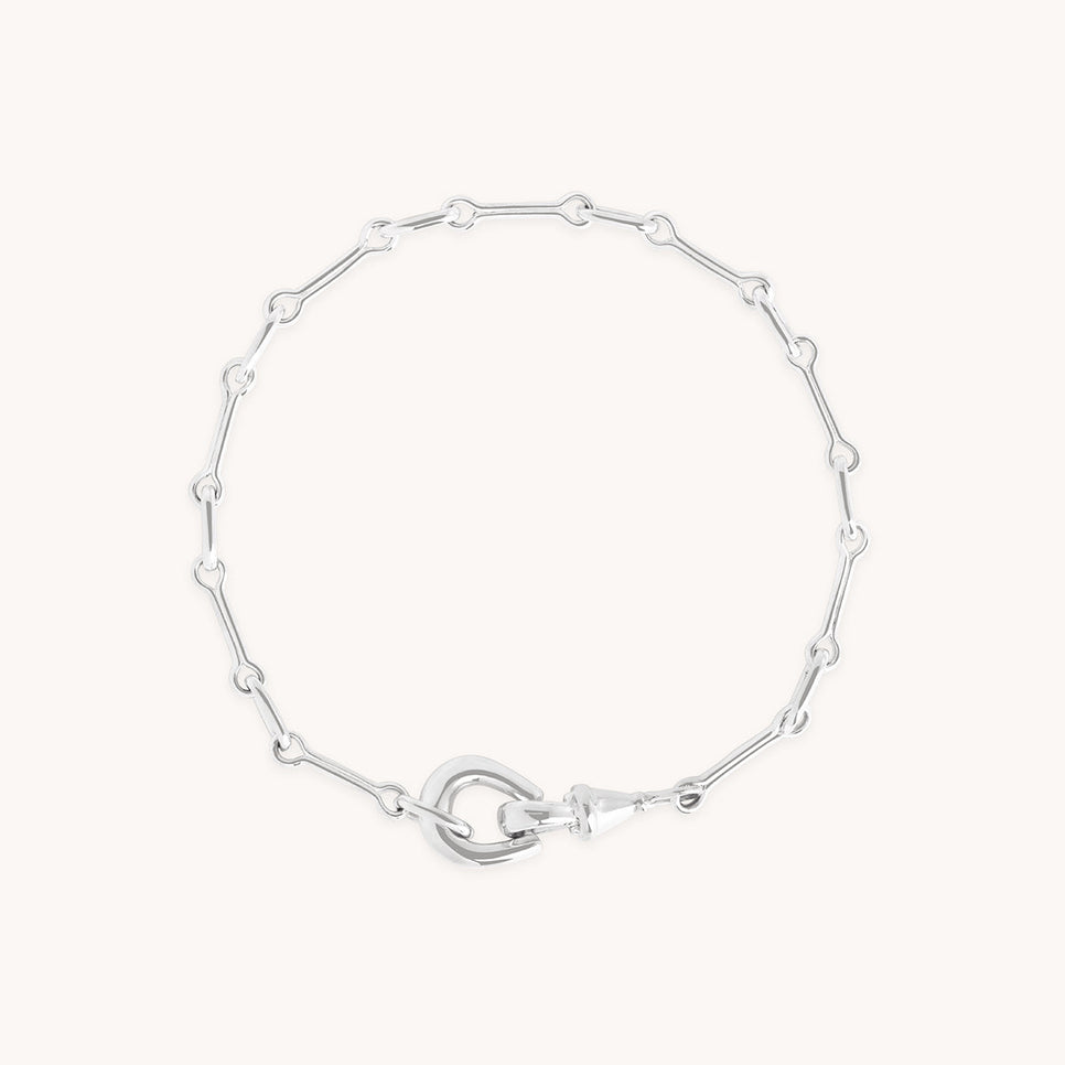 Hardware Chain Bracelet in Silver-Astrid &amp; Miyu