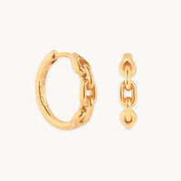 Hardware Link Hoops in Gold-Astrid &amp; Miyu