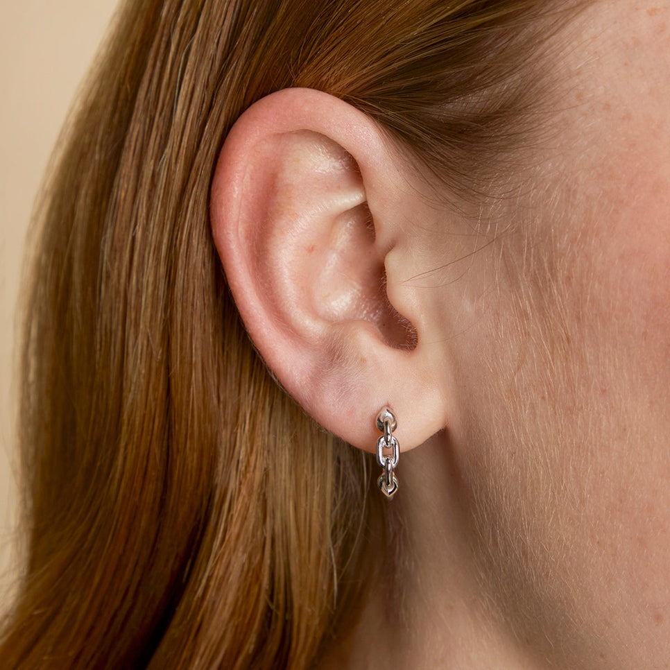 Hardware Link Hoops in Silver-Astrid &amp; Miyu