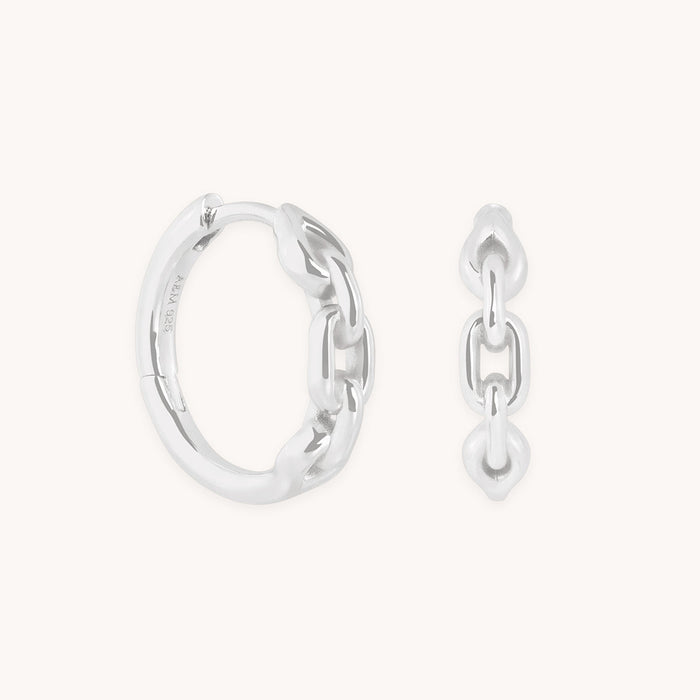 Hardware Link Hoops in Silver-Astrid &amp; Miyu