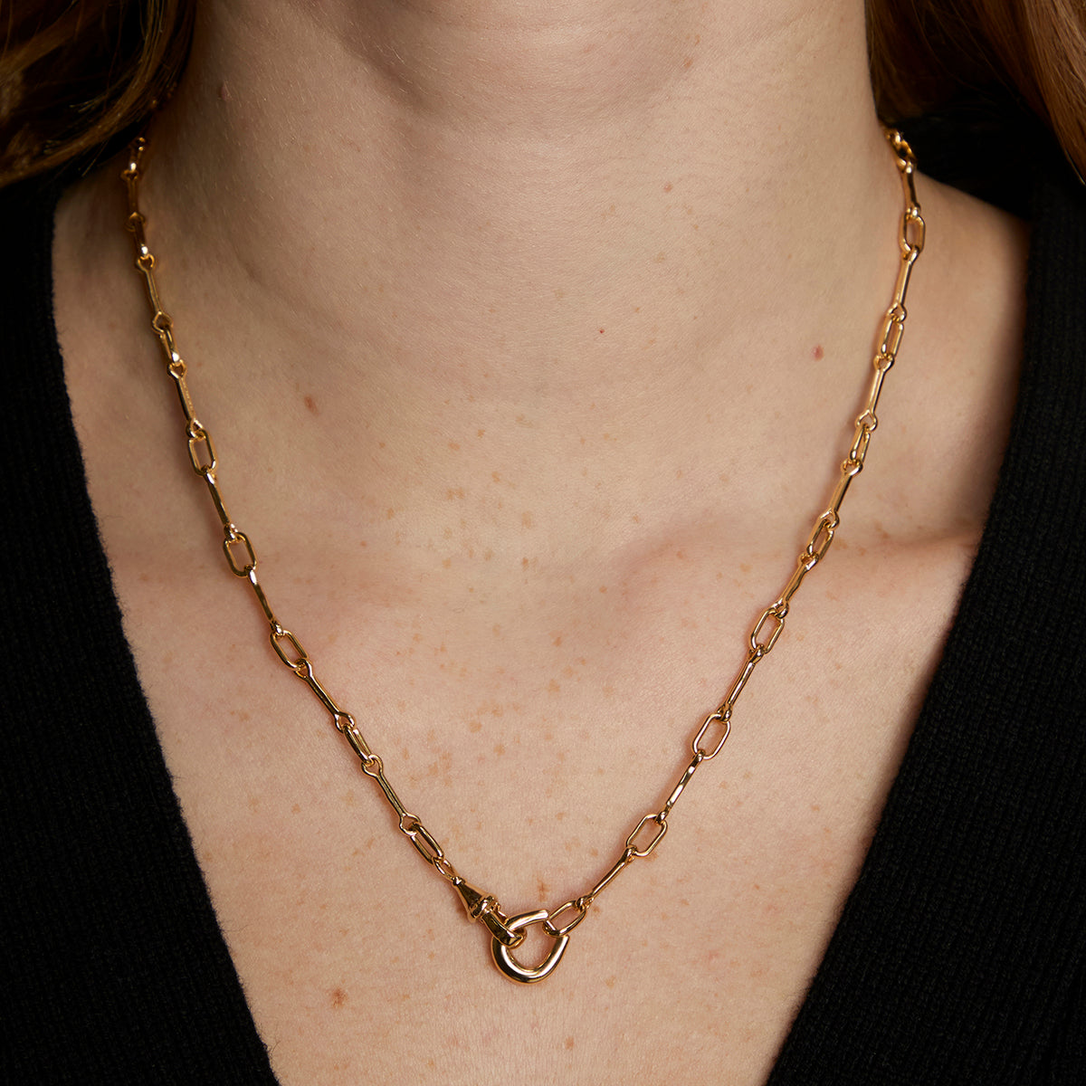 Hardware Chain Necklace in Gold