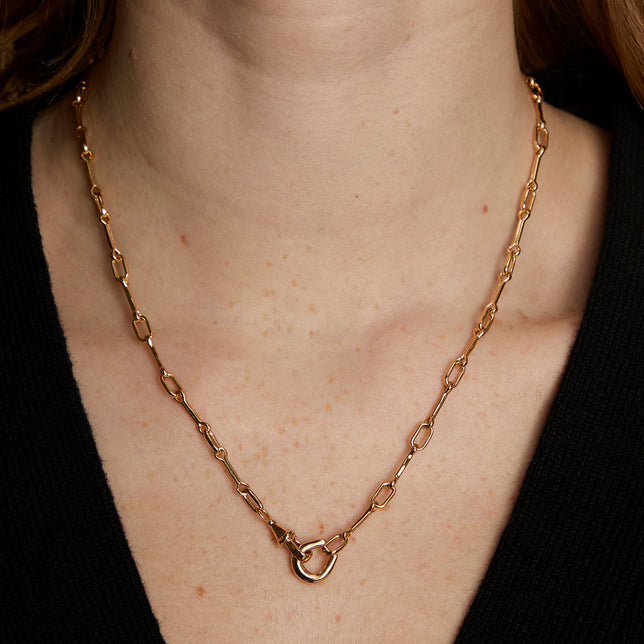 Hardware Chain Necklace in Gold-Astrid & Miyu