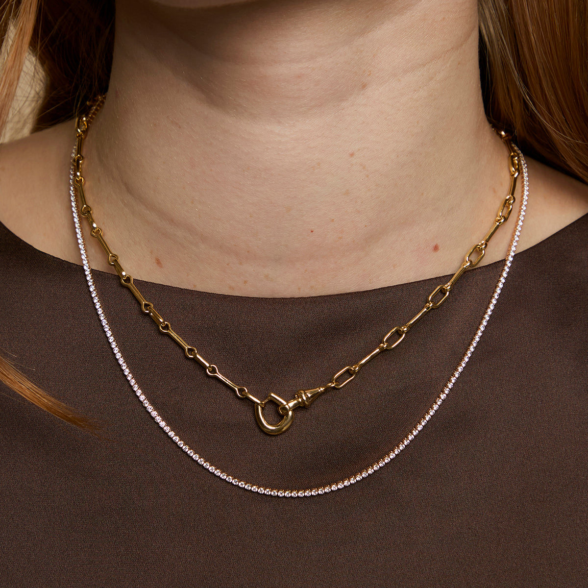 Hardware Chain Necklace in Gold
