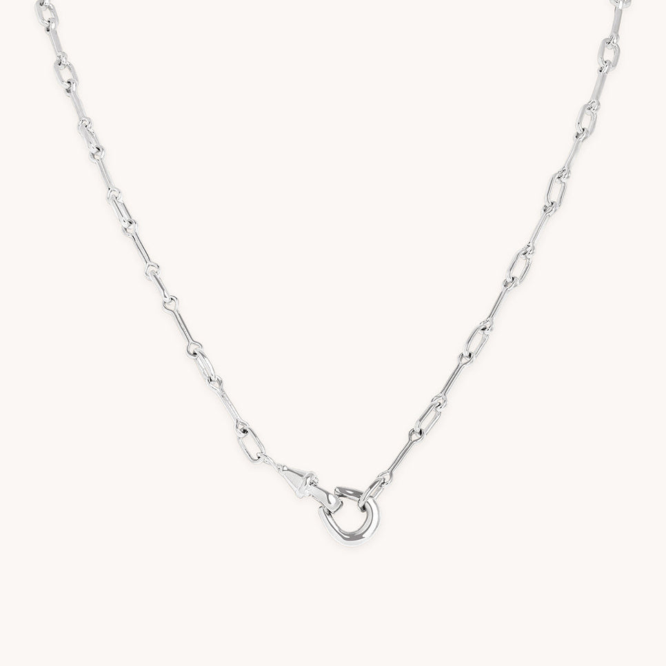 Hardware Chain Necklace in Silver-Astrid &amp; Miyu