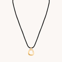 Hardware Pendant Cord Necklace in Gold-Astrid &amp; Miyu