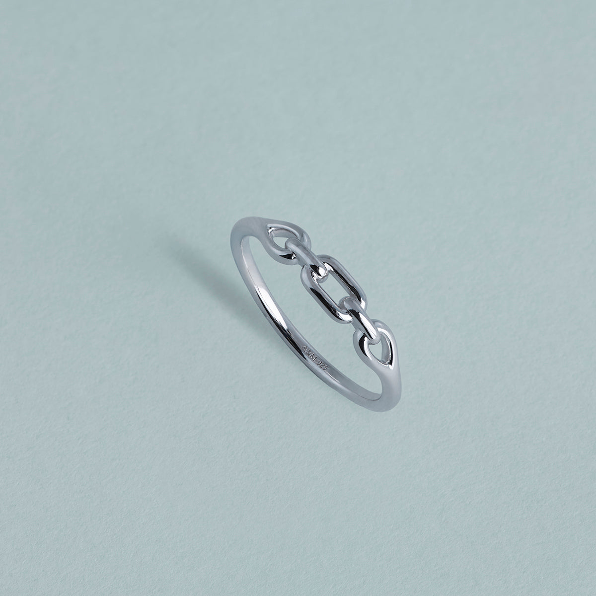 Hardware Link Ring in Silver-Astrid &amp; Miyu