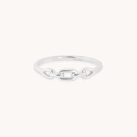 Hardware Link Ring in Silver-Astrid &amp; Miyu