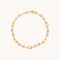 Pavé Chain Link Bracelet in Gold