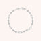 Pavé Chain Link Bracelet in Silver