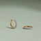 Pavé Essential Small Hoops in Gold