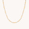 Pavé Chain Link Necklace in Gold