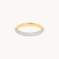 Pavé Essential Band Ring in Gold