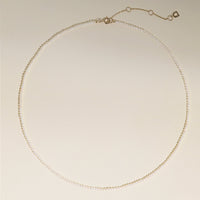 Pearl Necklace in Solid Gold-Astrid &amp; Miyu