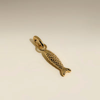 Fish Clip Charm in Gold