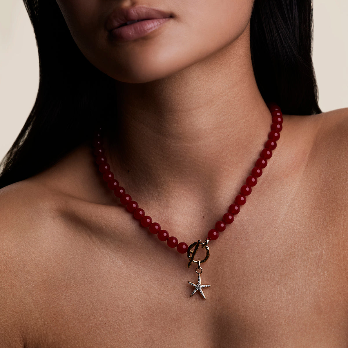 Starfish Clip Charm in Gold