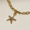 Starfish Clip Charm in Gold
