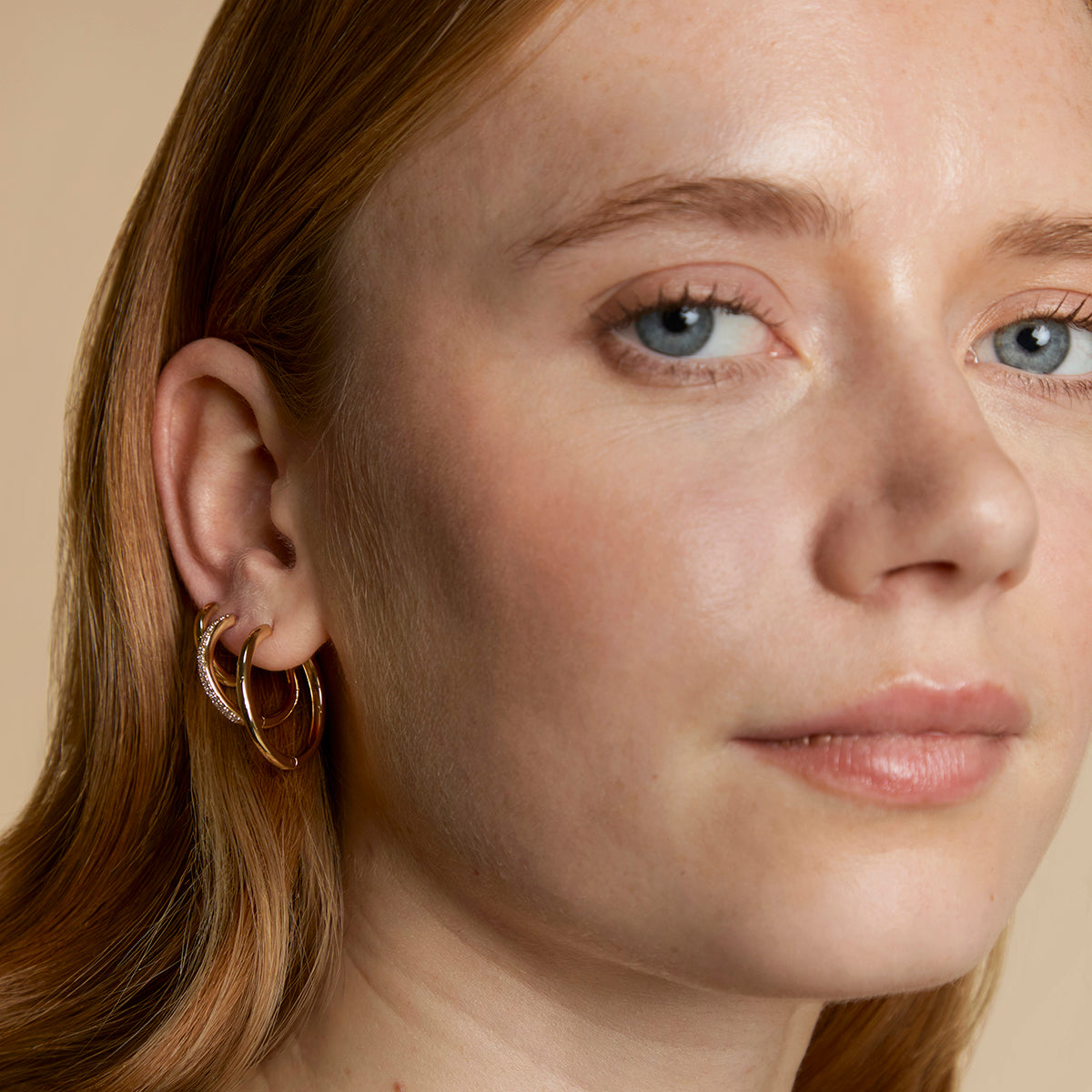 Essential Hoops Stacking Set in Gold