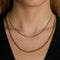 Essential Curb Chain Necklace Stacking Set in Gold