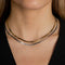 Essential Snake Chain Necklace Stacking  Set in Mixed Metal
