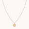Aquarius Zodiac Pendant Necklace in Gold