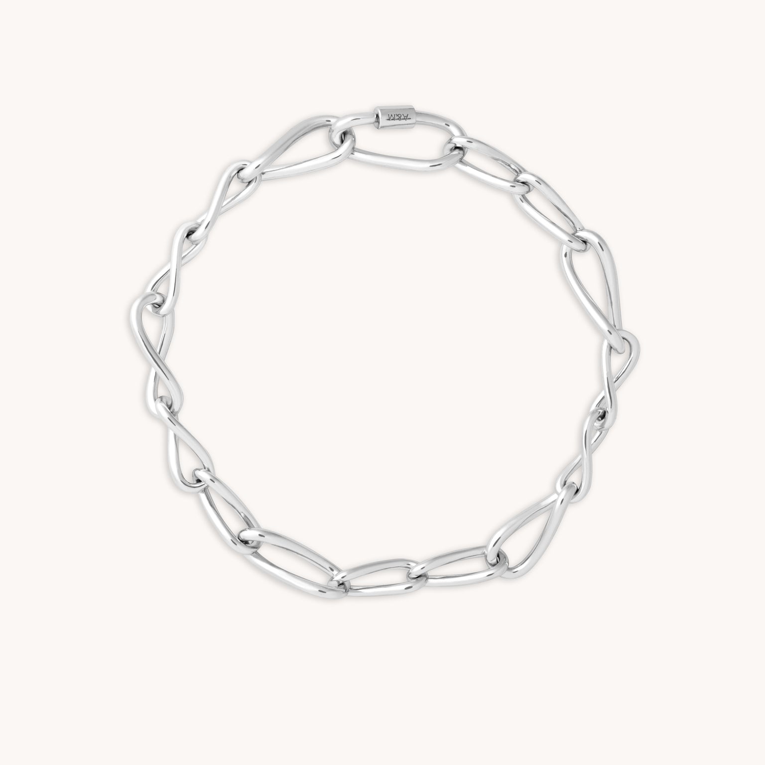 Infinite Chain Bracelet in Silver