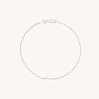 Essential Beaded Chain Bracelet in Silver
