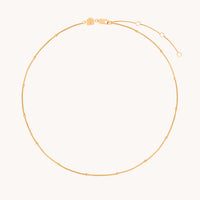 Essential Beaded Chain Necklace in Gold