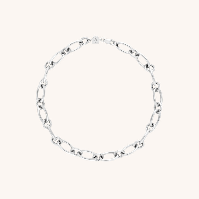 Bold Link Chain Bracelet in Silver