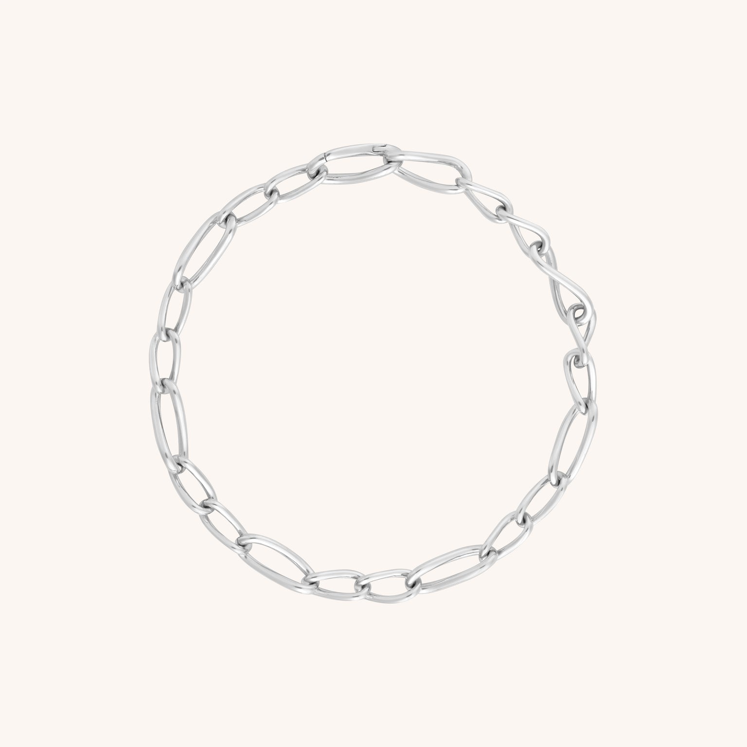 Infinite Slim Chain Bracelet in Silver