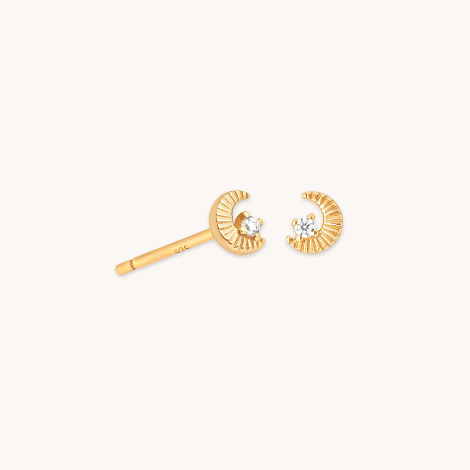 Moon Stud Earrings