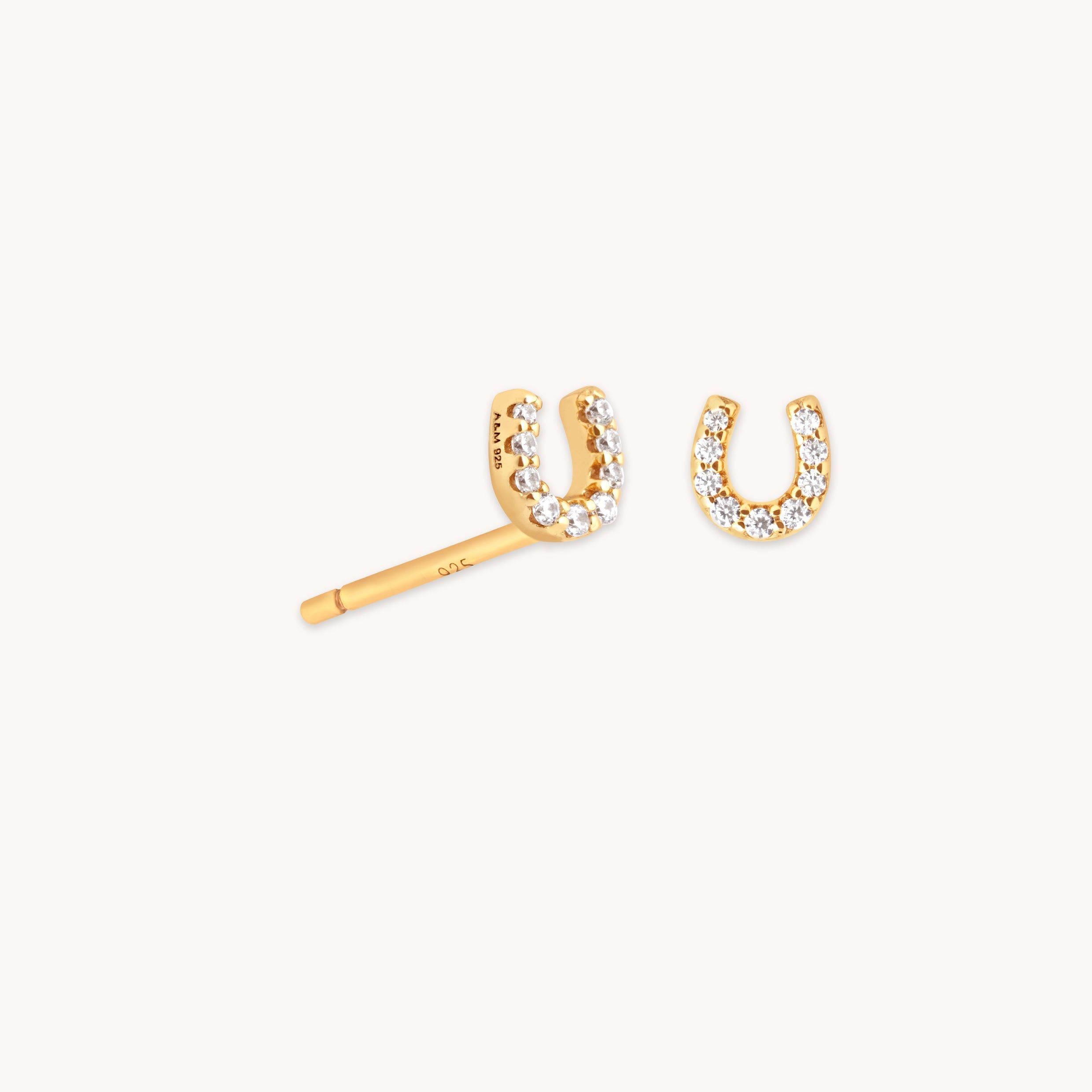 Lucky Stud Earrings in Gold