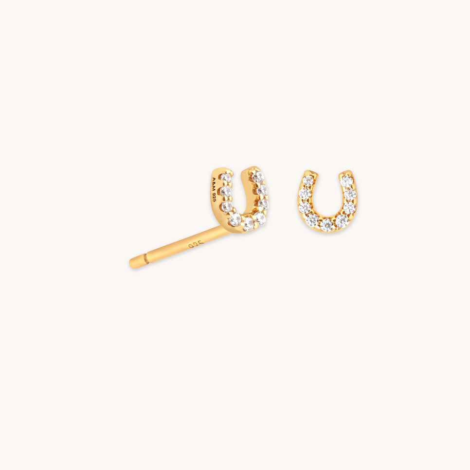 Lucky Stud Earrings in Gold