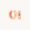 18k Rose Gold Plated Jewelry - Bold Essential Huggies in Rose Gold - Huggies - Astrid &amp; Miyu