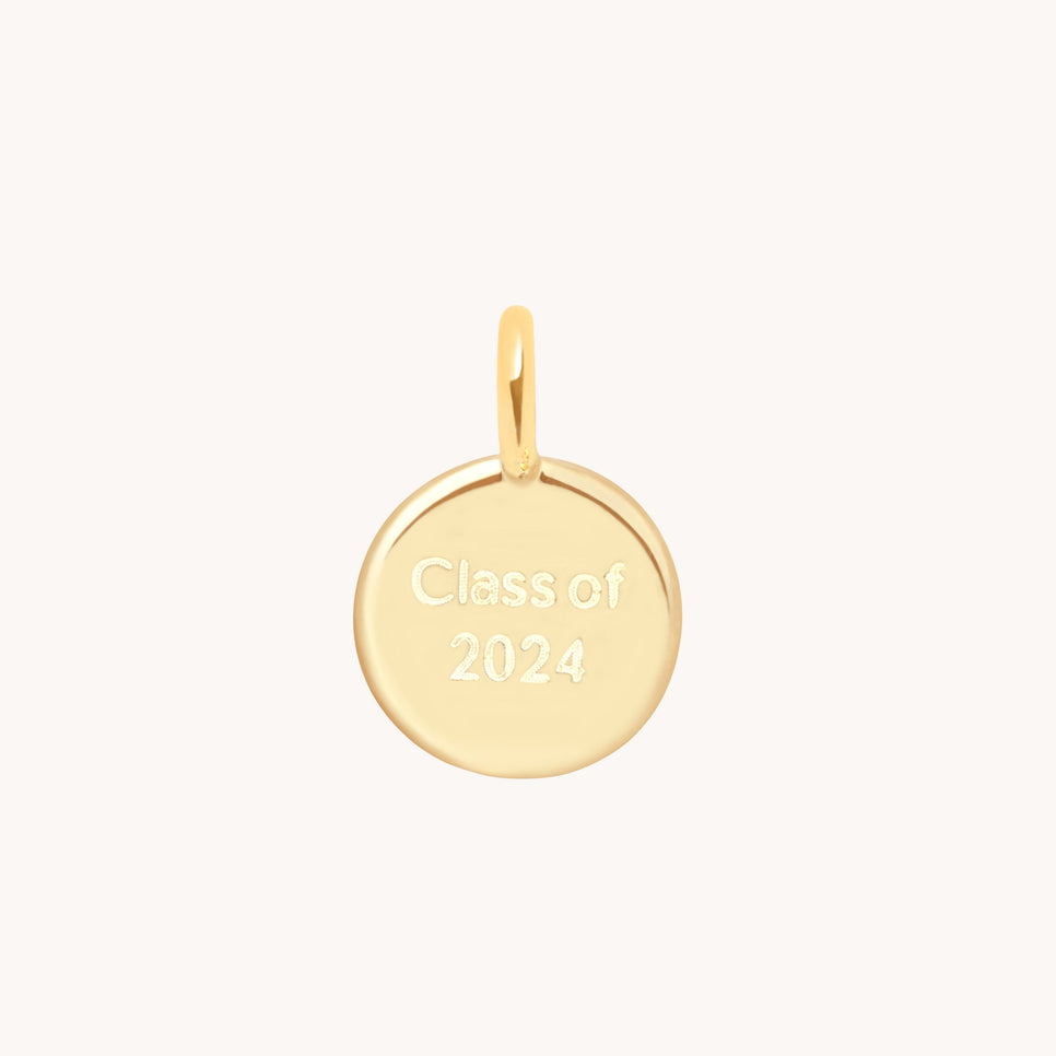 Class of 2024 Charm 9k Gold