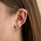 Illusion Crystal Hoops in Rose Gold