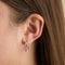 Illusion Crystal Hoops in Rose Gold