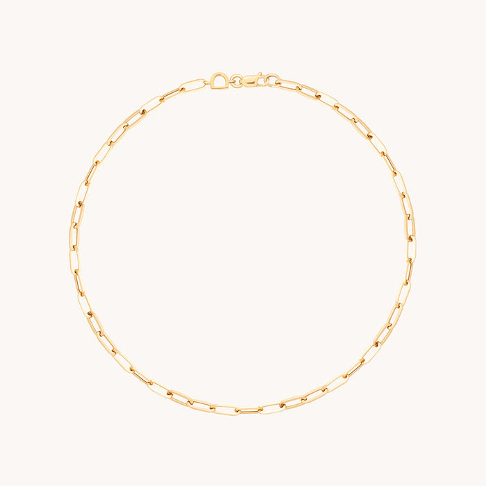 Piccadilly Story Chain Anklet in Solid Gold-Astrid &amp; Miyu