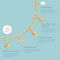 Infinite Pearl Bold Lariat Necklace in Gold