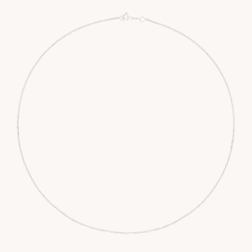 Charm Compatible Necklaces & Bracelets - Bold Astrid Chain Necklace in Solid White Gold - Necklaces - Astrid &amp; Miyu