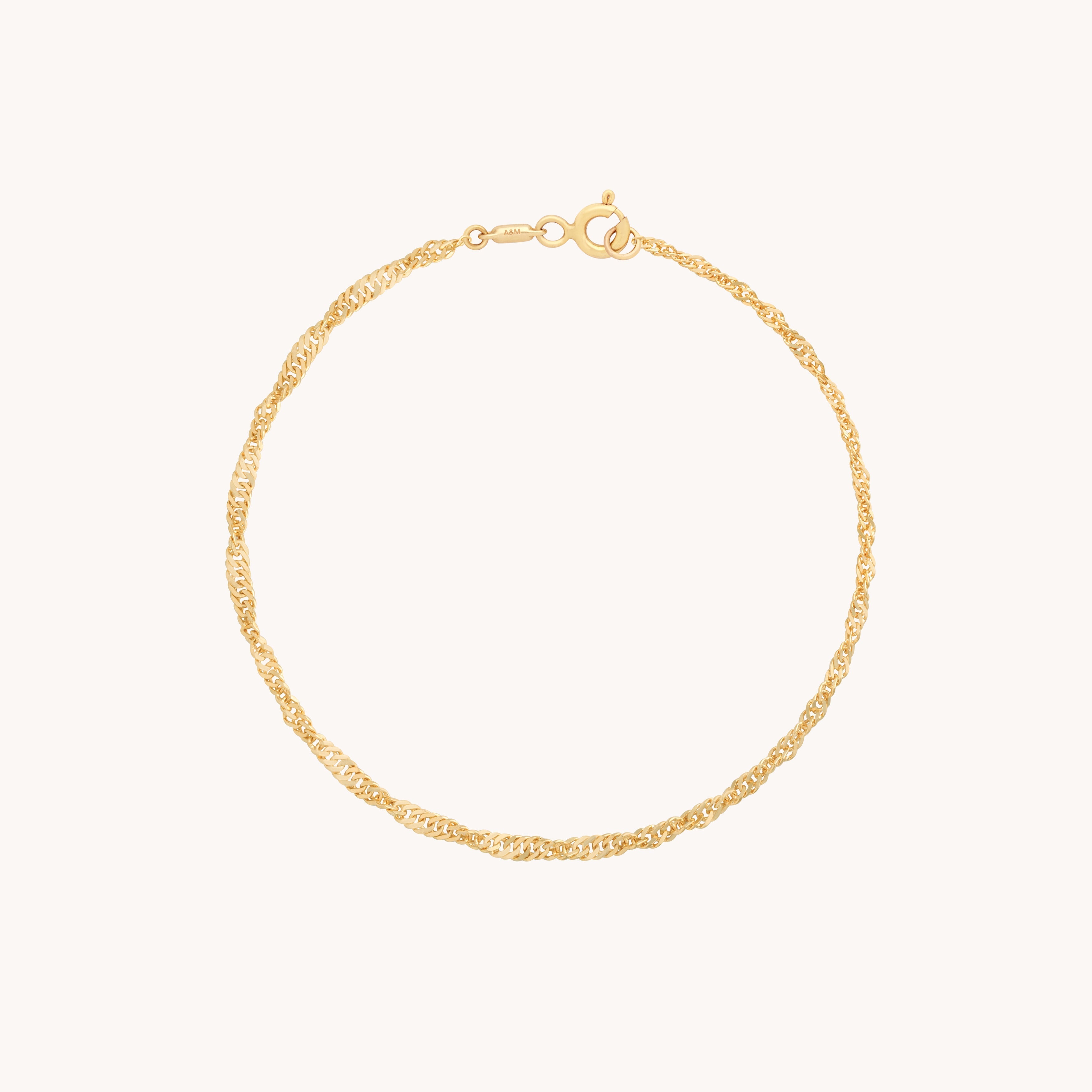 Bracelets - Bold Astrid Chain Bracelet in Solid Gold - Bracelets - Astrid &amp; Miyu