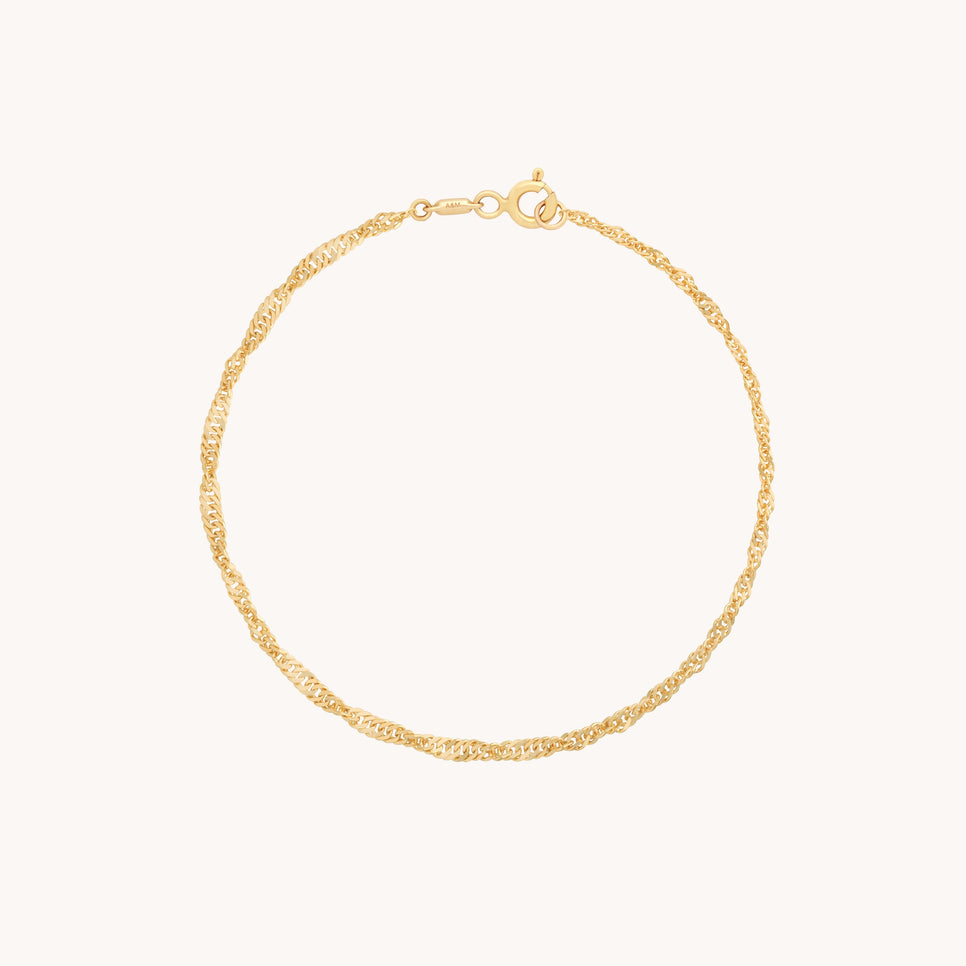 Bracelets - Bold Astrid Chain Bracelet in Solid Gold - Bracelets - Astrid &amp; Miyu