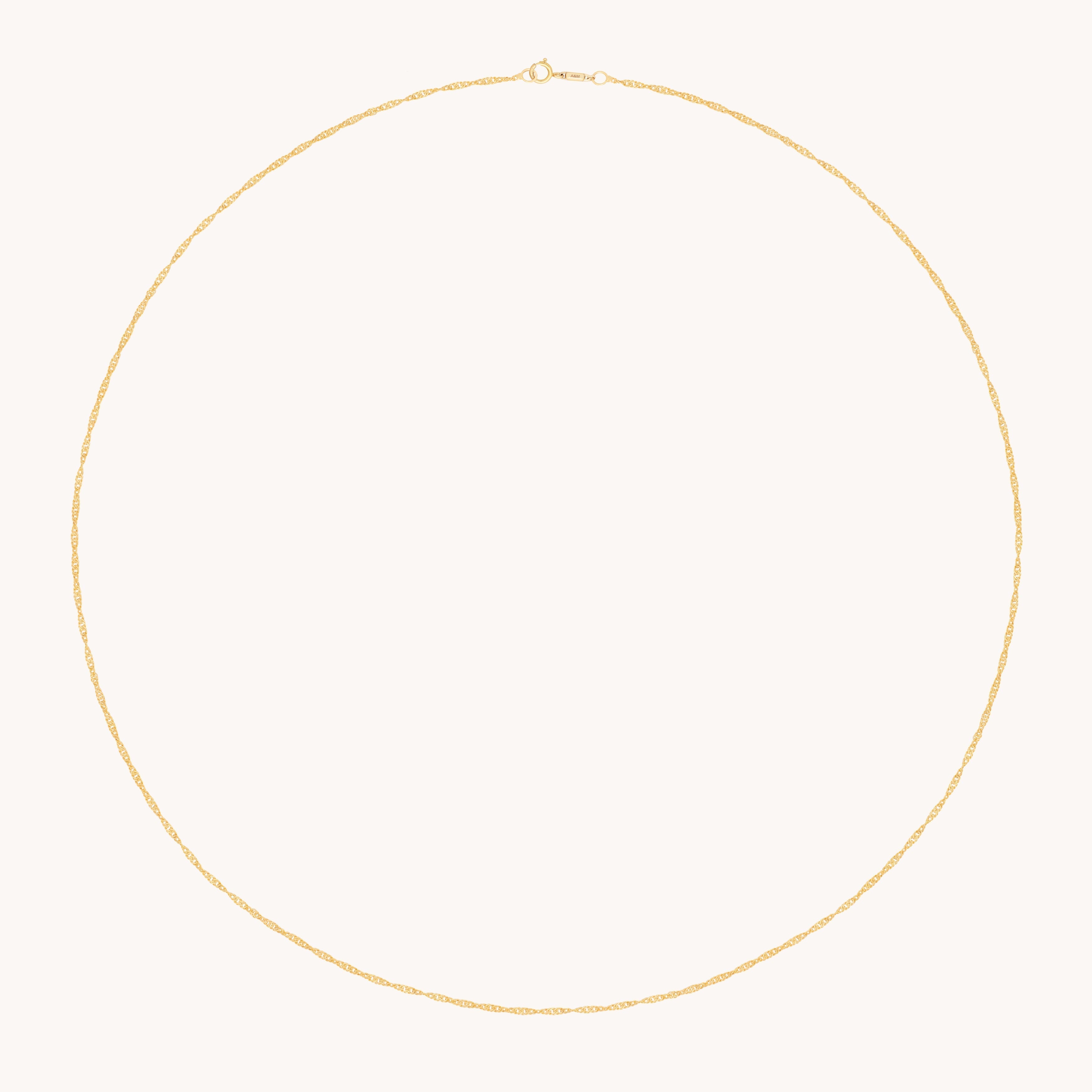 Charm Compatible Necklaces & Bracelets - Astrid Chain Necklace in Solid Gold - - Astrid &amp; Miyu
