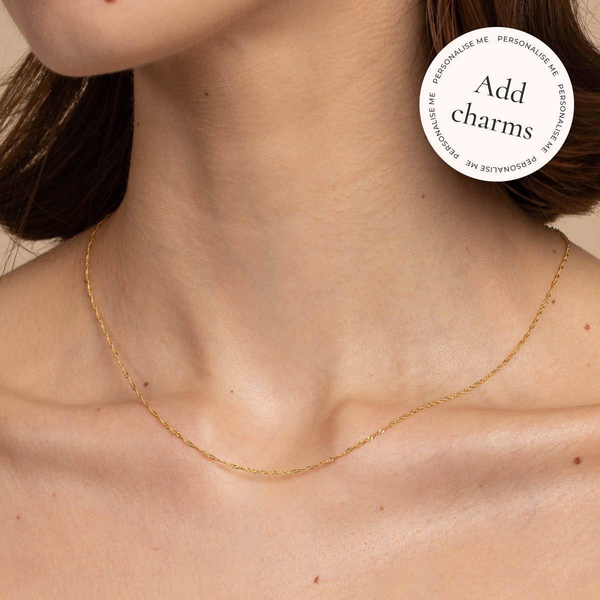 Astrid Chain Necklace in Solid Gold