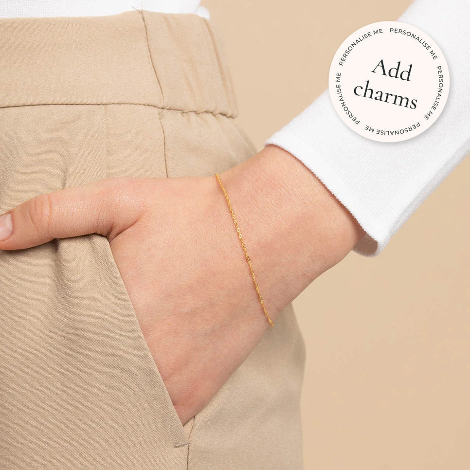 Bracelets - Astrid Chain Bracelet in Solid Gold - - Astrid &amp; Miyu