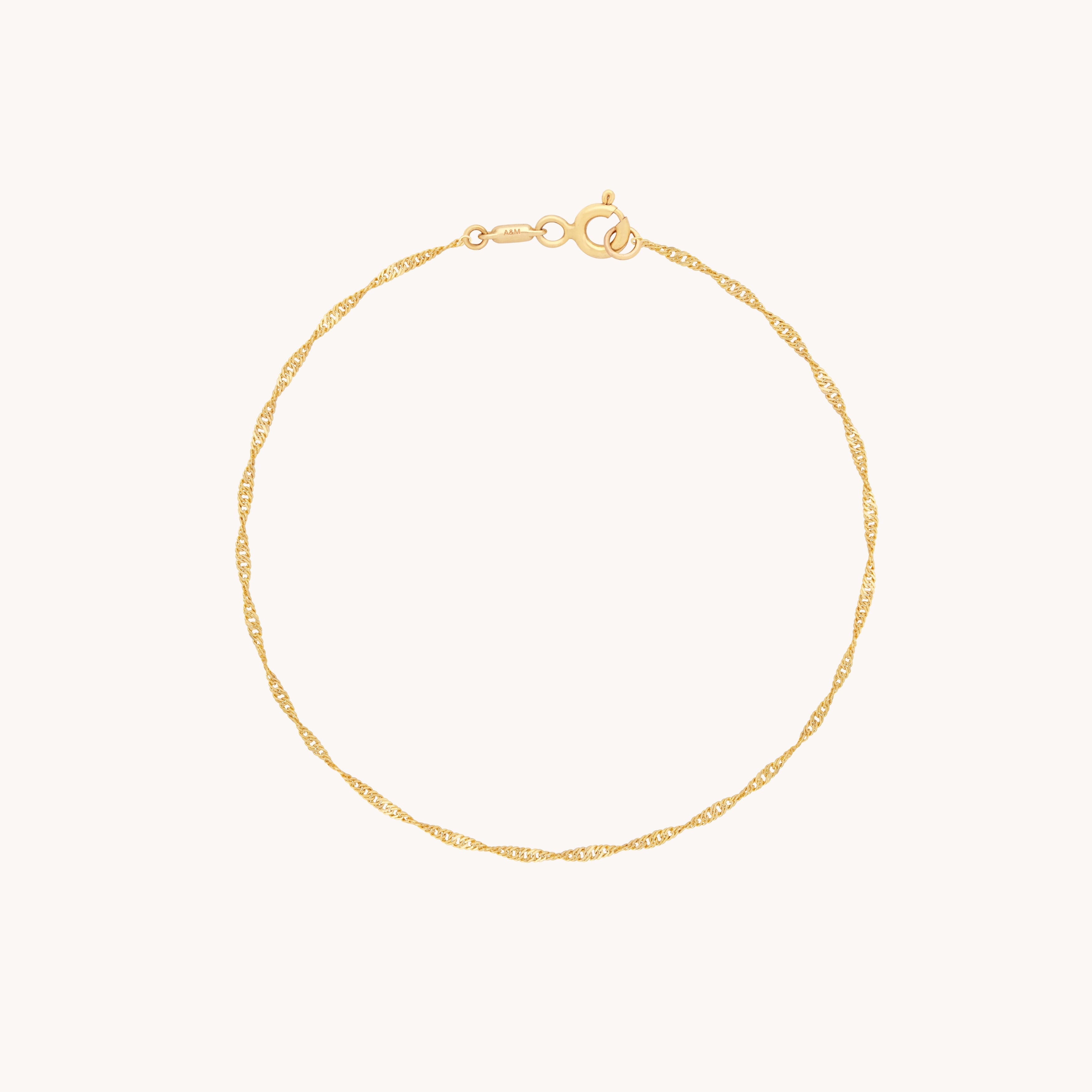 Astrid Chain Bracelet in Solid Gold