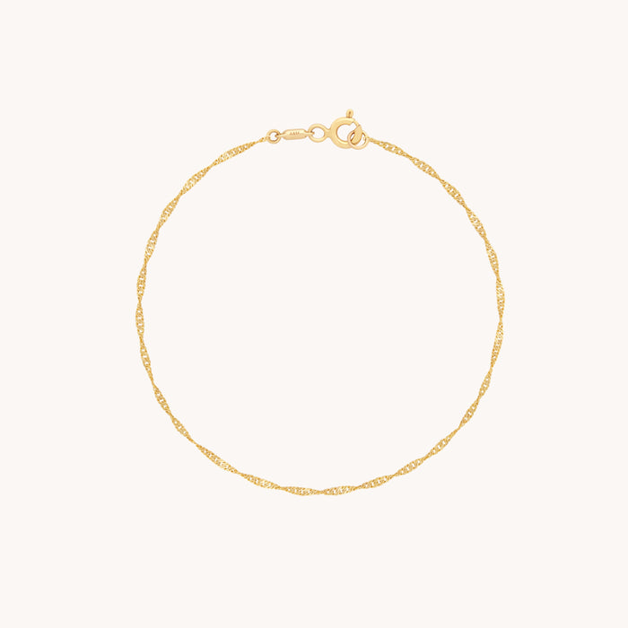 Bracelets - Astrid Chain Bracelet in Solid Gold - - Astrid &amp; Miyu
